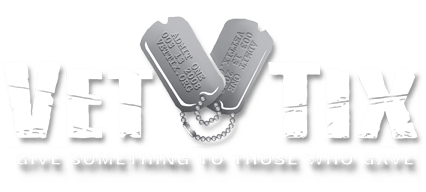 VetTix logo - give tickets to those who gave